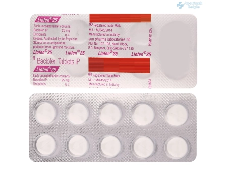 Baclofen Generiek 25 mg en 10 mg - Beste Prijs en Snelle Levering in België