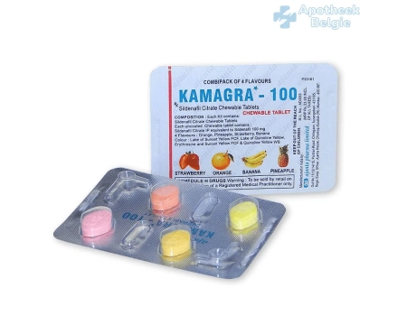 Kamagra Soft Tabs - Kauwbare Sildenafil zonder recept in België