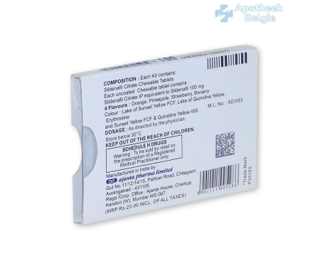 Kamagra Soft Tabs - Kauwbare Sildenafil zonder recept in België