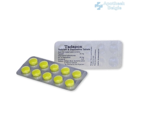 Tadapox 80mg - Tadalafil 20mg en Dapoxetine 60mg in België