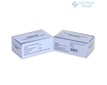 Tadapox 80mg - Tadalafil 20mg en Dapoxetine 60mg in België